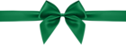 Green Bow Transparent Clip Art Image