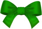 Green Bow Transparent Clipart