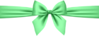 Green Bow Transparent PNG Clip Art