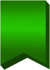Green Deco Banner Transparent Clipart