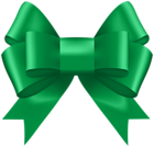 Green Deco Bow Clip Art Image