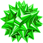 Green Foil Bow Clip Art Image