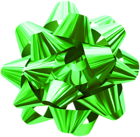 Green Foil Bow PNG Clip Art Image