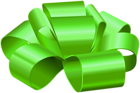 Green Gift Foil Bow PNG Clipart
