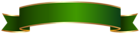 Green Gold Banner PNG Clipart