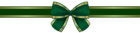 Green Gold Bow PNG Clip Art Image