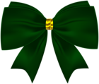 Green and Gold Bow PNG Clipart
