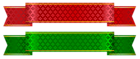 Green and Red Banner Set PNG Clipart Picture