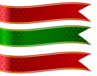 Green and Red Banners Set PNG Clipart Picture