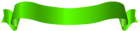 Long Green Banner PNG Transparent Clip Art Image