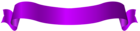 Long Purple Banner PNG Transparent Clip Art Image