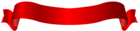 Long Red Banner PNG Transparent Clip Art Image
