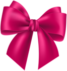 Pink Bow Transparent Clip Art Image