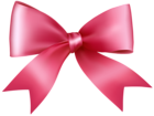 Pink Bow Transparent PNG Clip Art Image