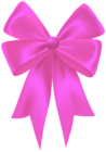 Pink Satin Bow Clip Art Image