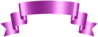 Purple Banner Decorative PNG Clipart