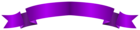 Purple Banner Long PNG Transparent Clip Art Image