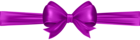 Purple Bow Deco PNG Clip Art Image