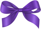 Purple Bow Decor Clipart