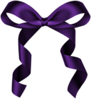 Purple Bow Decoration PNG Clipart
