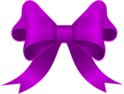 Purple Bow PNG Clipart