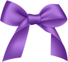 Purple Bow PNG Image