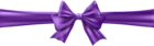 Purple Bow with Ribbon Clip Art Image