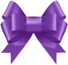 Purple Deco Bow Clip Art Image