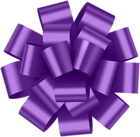 Purple Foil Bow PNG Clip Art
