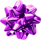 Purple Foil Bow PNG Clip Art Image