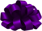 Purple Foil Bow PNG Clipart