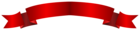 Red Banner Long PNG Transparent Clip Art Image