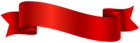 Red Banner Transparent PNG Clip Art Image