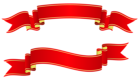 Red Banners PNG Clipart Picture