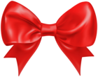 Red Bow Deco Transparent PNG Image