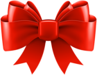 Red Bow Decorative PNG Clip Art Image