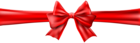 Red Bow with Ribbon Clip Art Image