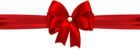Red Bow with Ribbon PNG Clip Art Image