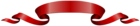 Red Deco Banner Transparent PNG Clip Art