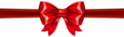 Red Deco Bow Ribbon PNG Transparent Image