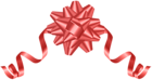 Red Deco Bow Transparent PNG Clip Art