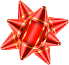 Red Deco Bow Transparent PNG Image