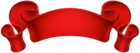 Red Decorative Banner Transparent PNG Clip Art
