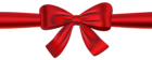 Red Ribbon and Bow PNG Clipart Image