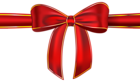 Red Ribbon with Bow PNG Clipart Picture