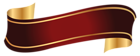 Red and Gold Banner PNG Clipart Image
