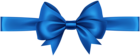 Ribbon with Bow Blue Transparent PNG Clip Art Image