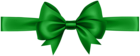 Ribbon with Bow Green Transparent PNG Clip Art Image