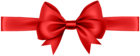 Ribbon with Bow Red Transparent PNG Clip Art Image