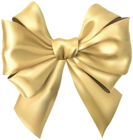 Satin Bow Gold Clip Art Image